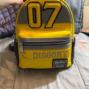 Loungefly Harry Potter Yellow and Gray Backpack
